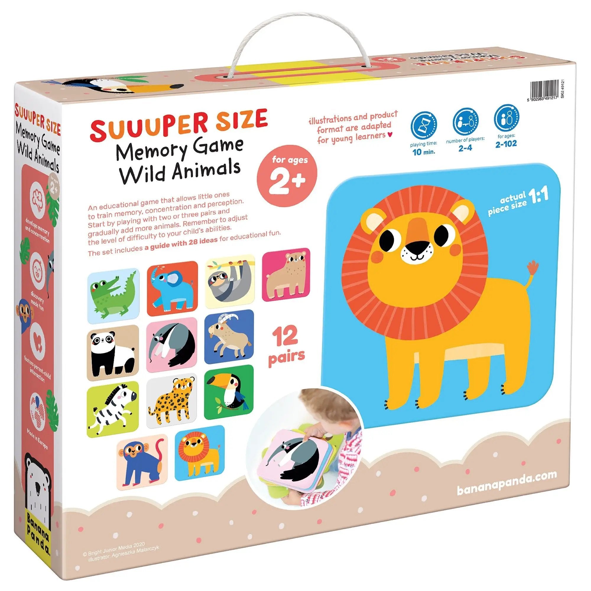 Super Grand Jeu de Mémoire - Animaux Sauvages - Banana Panda by Banana Panda
