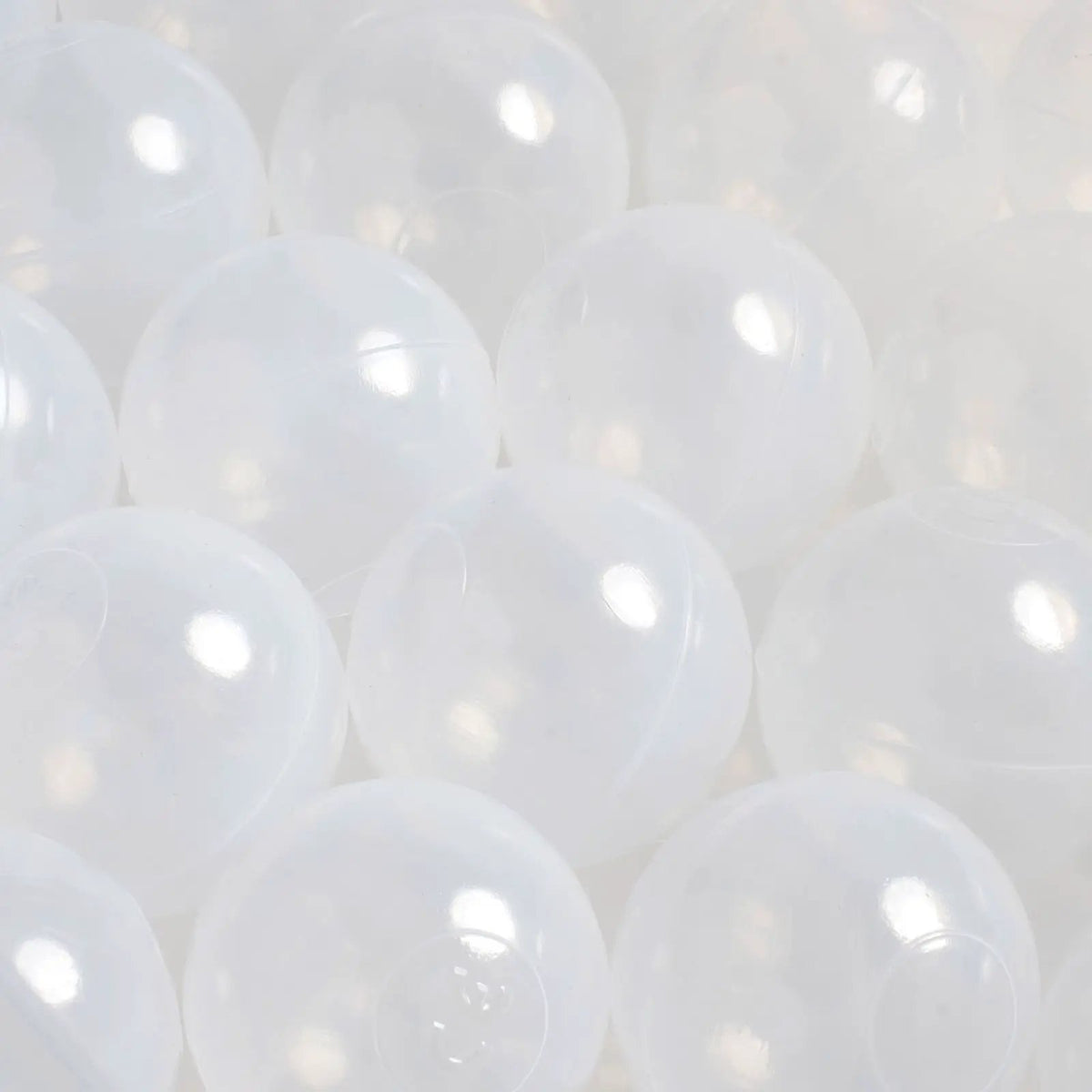 Piscine à balles, or, ronde, velours, 90x30 (200 boules : or, transparentes, perle) - Plush Nest - Misioo by Misioo