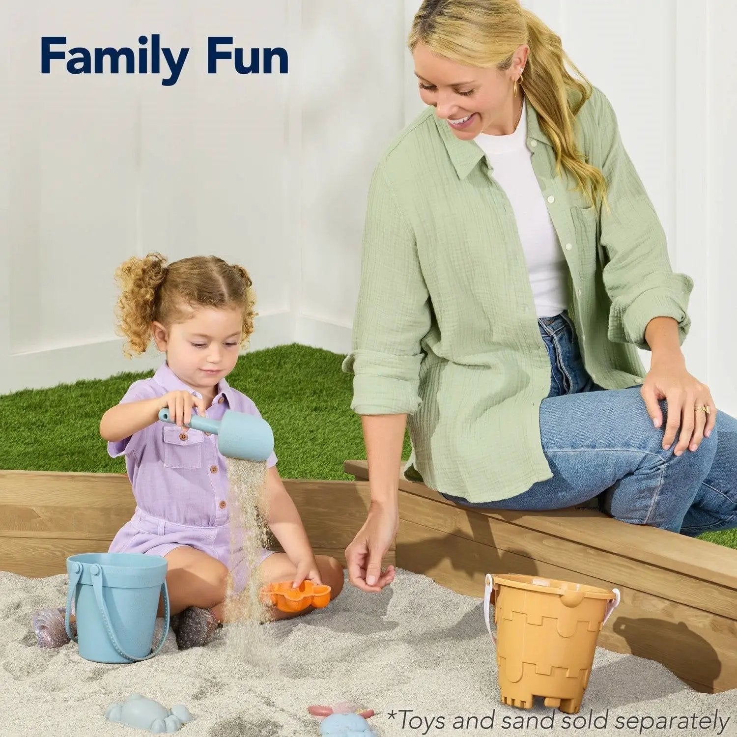 Outdoor Kid's Octagonal Sandbox in Natural Wood Finish by FastFurnishings