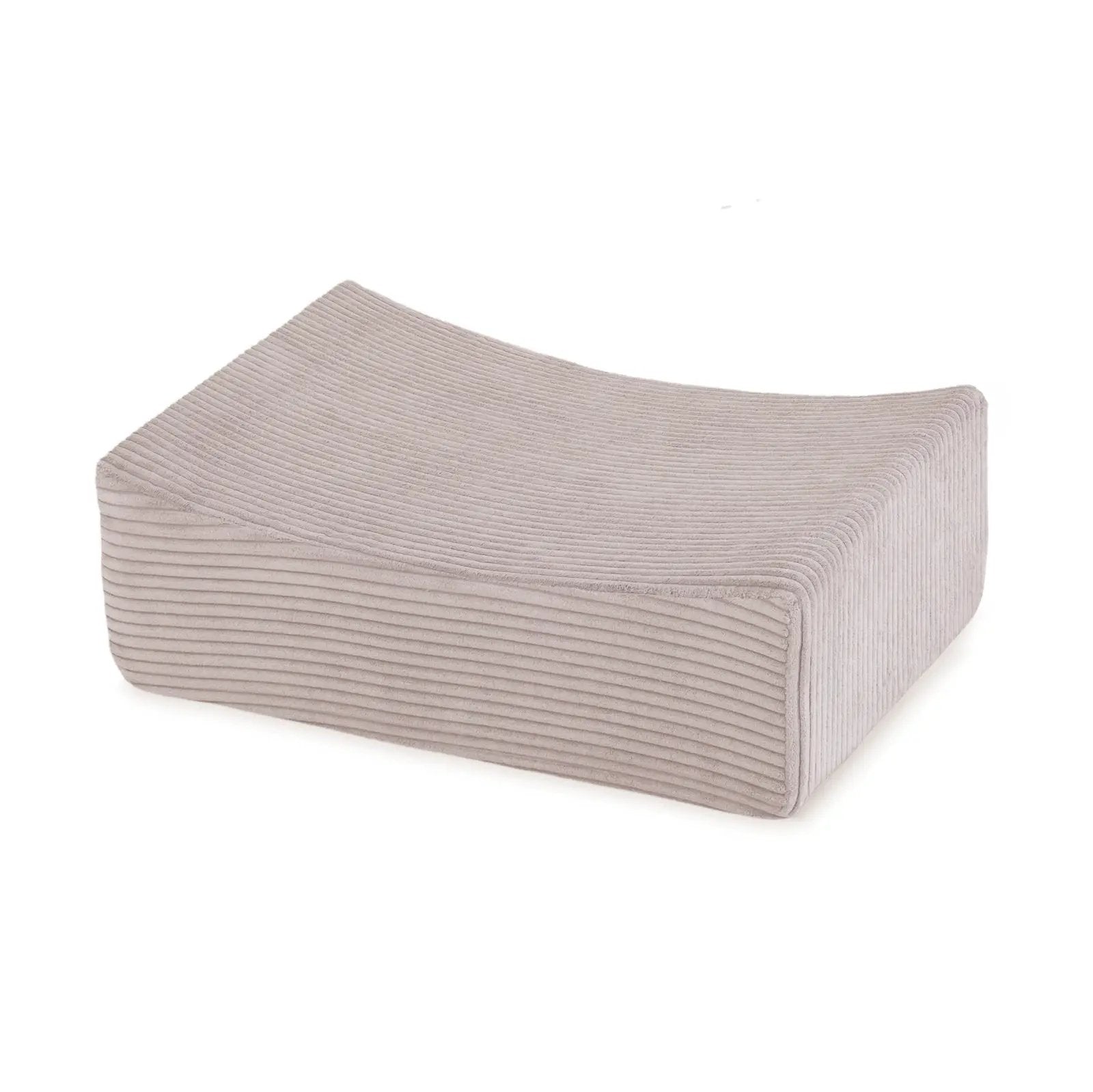 Terrain de jeu 4 éléments – Velours côtelé rose clair premium, aire de jeux – Plush Nest by Misioo