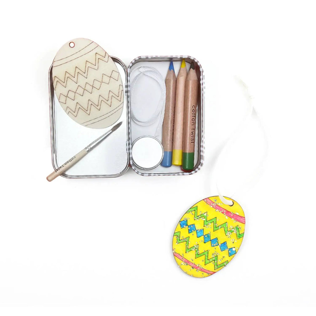 Boîte cadeau à fabriquer soi-même pour la décoration de Pâques by Cotton Twist