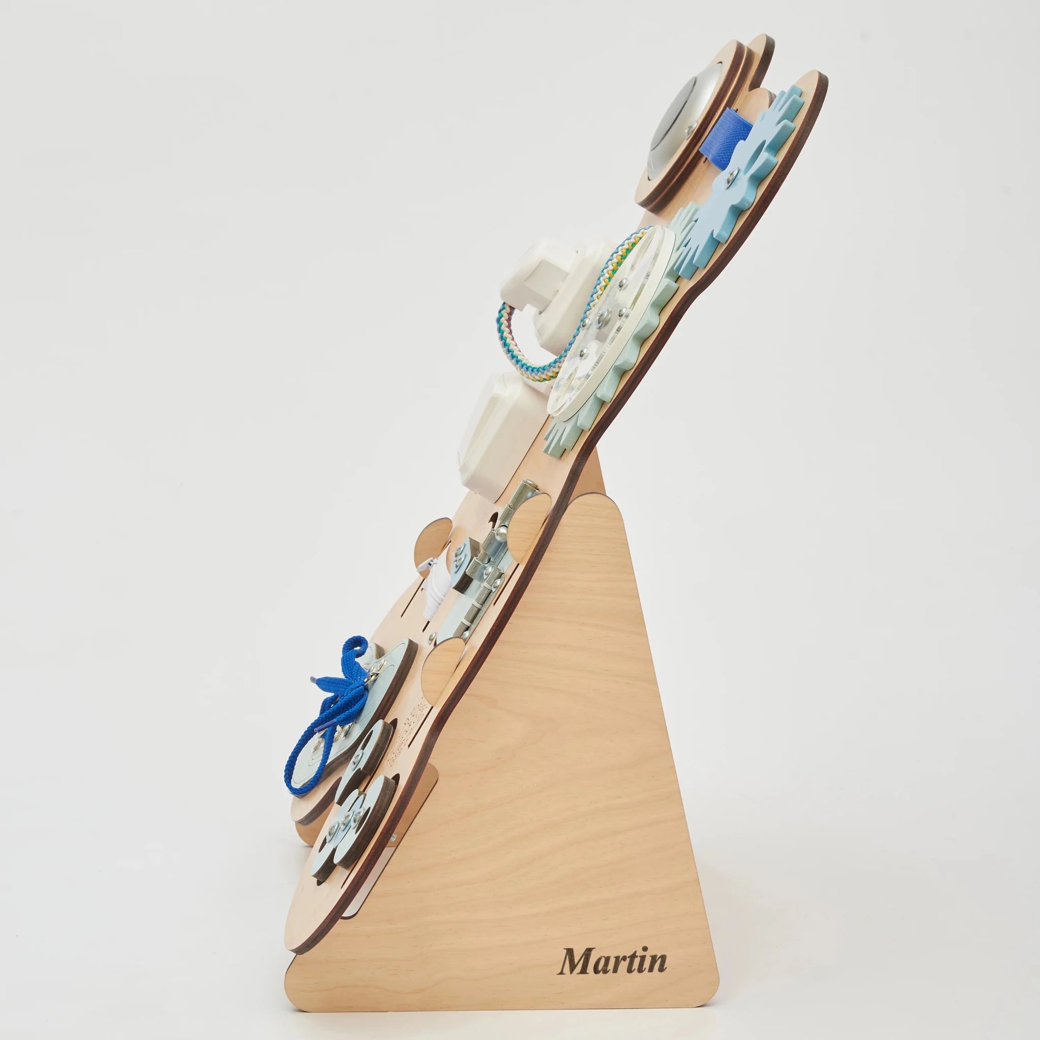 Busy Board « Ourson Curieux » - Bois Natura, 12 mois - BusyKids - myplayground