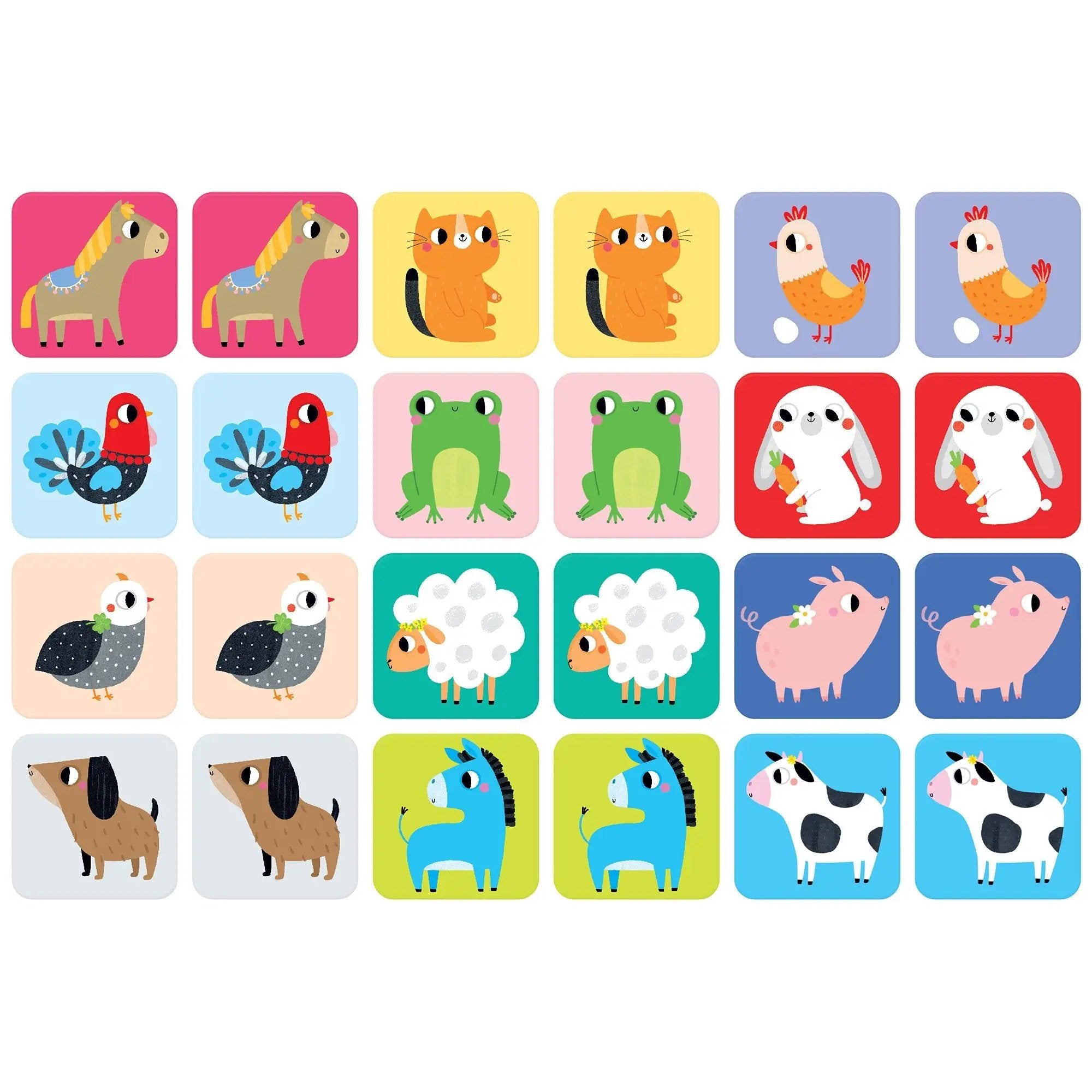 Super Grand Jeu de Mémoire - Animaux de la Ferme - Banana Panda by Banana Panda