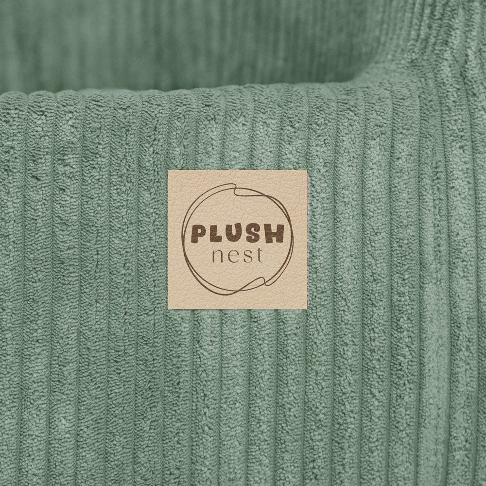 Siège - velours côtelé vert premium - Plush Nest - Misioo - myplayground