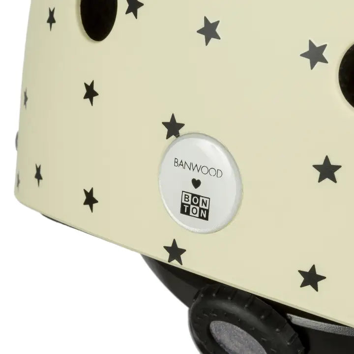 Casque vélo enfant classique étoile mat crème - sécurité et confort, ajustable 3 à 6 ans - Banwood  Banwood Casque vélo enfant classique étoile mat crème - sécurité et confort, ajustable 3 à 6 ans - Banwood myplayground