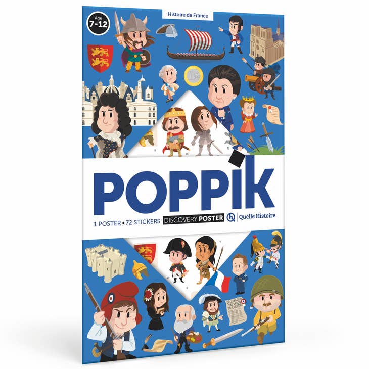 Poster poppik et quelle histoire - Histoire de France  POPPIK Poster poppik et quelle histoire - Histoire de France myplayground