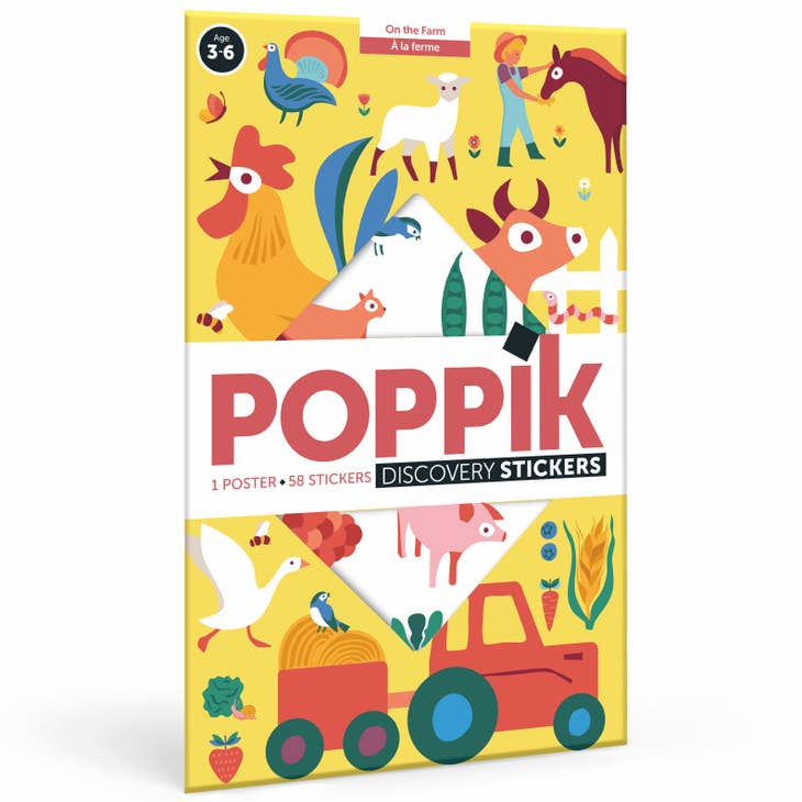 Ferme - Poster en stickers - Discovery 3+  POPPIK Ferme - Poster en stickers - Discovery 3+ myplayground