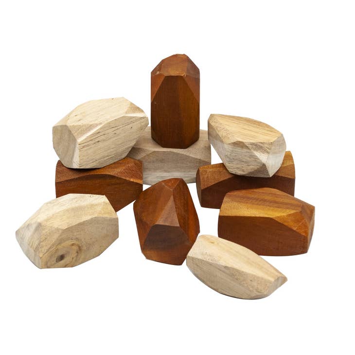 Gemmes en bois bicolores  Q Toys Gemmes en bois bicolores myplayground