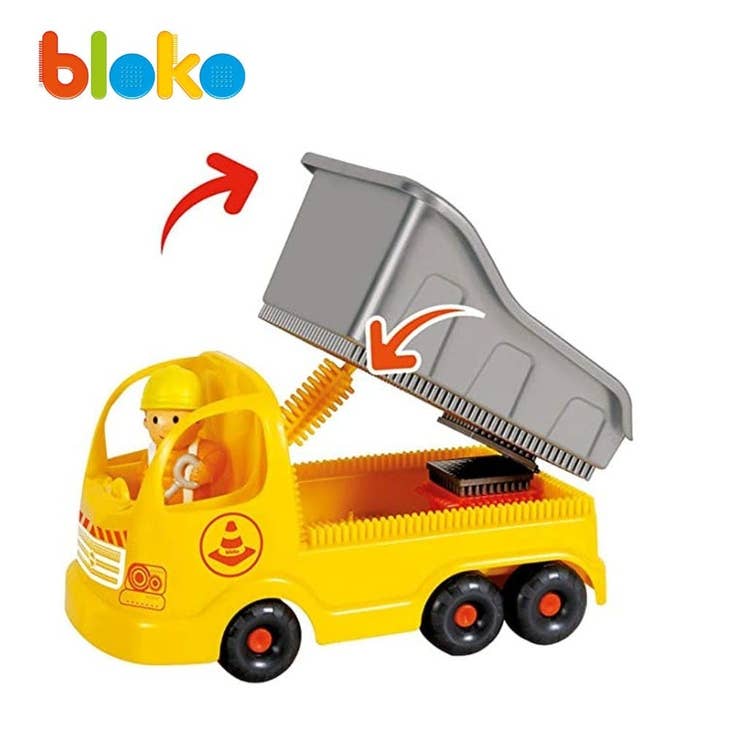 Coffret 100 Bloko + 1 Ouvrier + Camion - BLOKO 503593  Bloko Coffret 100 Bloko + 1 Ouvrier + Camion - BLOKO 503593 myplayground