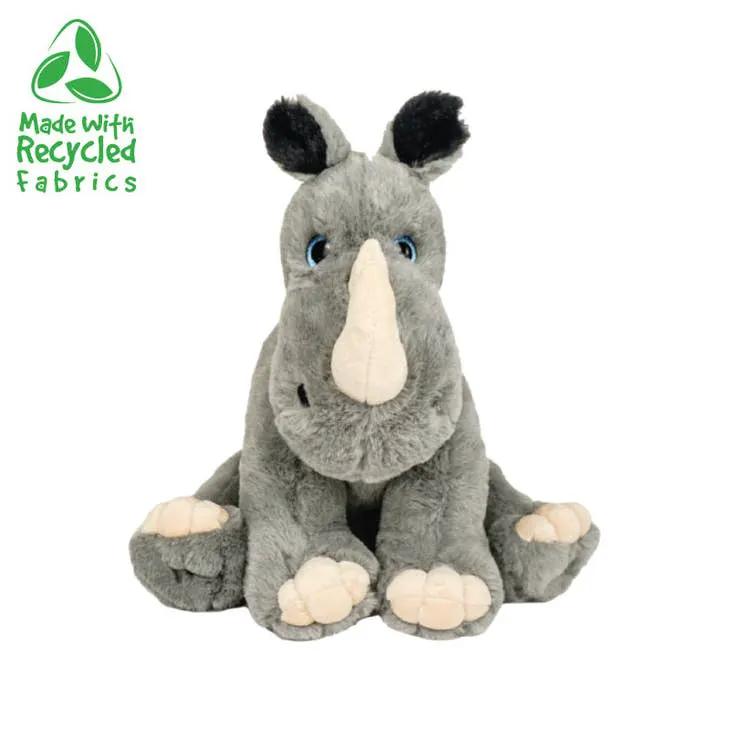 Rhinocéros gris enregistrables de 15 pouces avec enregistreur de 20 secondes by BEARegards, LLC