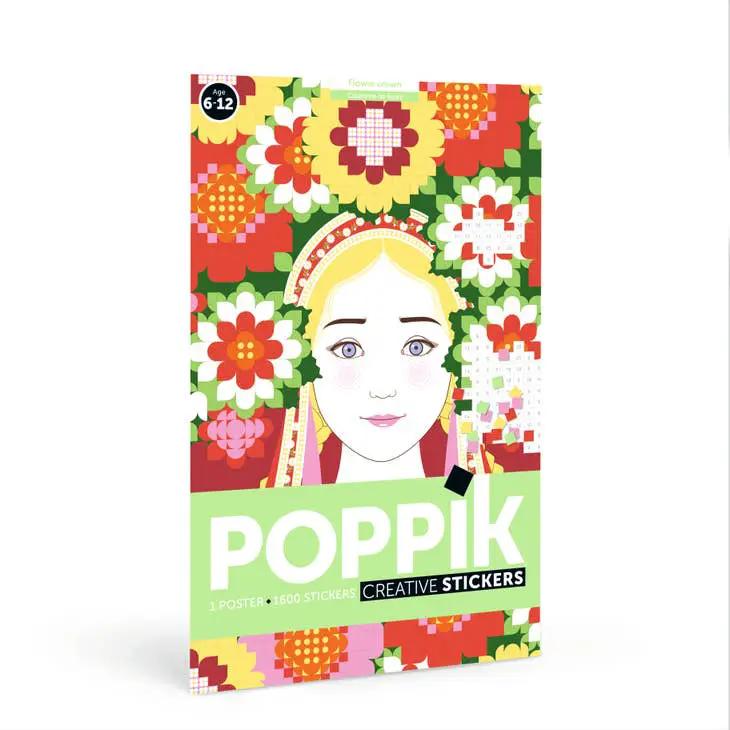 Couronne de fleurs-Poster en sticker inspiré Montessori by POPPIK