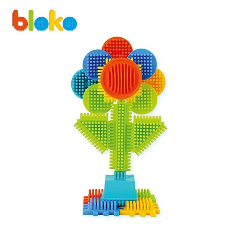 Baril Bleu Plaque de Jeu + 100 Bloko - BLOKO - myplayground